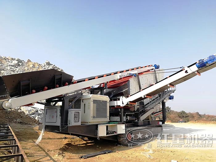 紅星流動石子機(jī)作業(yè)圖1