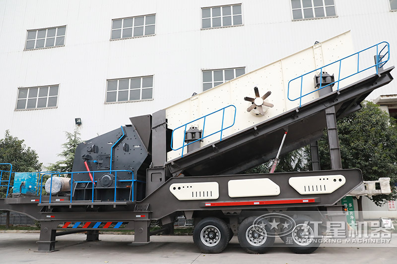 紅星環(huán)保移動(dòng)式刻石子機(jī)器